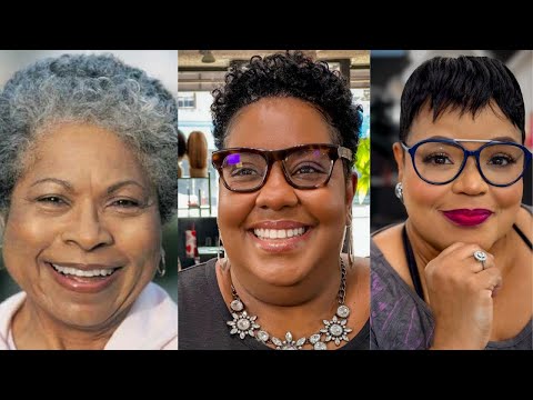 Видео: 33 стильные и модные короткие естественные стрижки для темнокожих женщин старше 50 лет | Идеи мол...