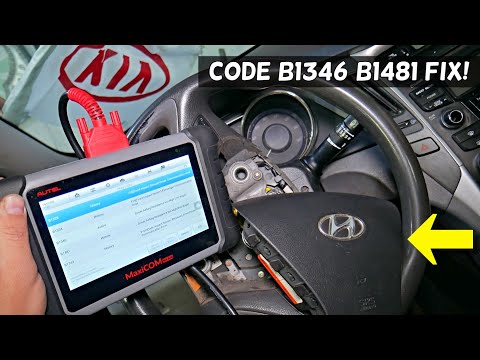 Видео: HYUNDAI KIA КОД B1346 B1481 СЛИШКОМ ВЫСОКОЕ СОПРОТИВЛЕНИЕ ПОДУШКИ БЕЗОПАСНОСТИ ВОДИТЕЛЯ