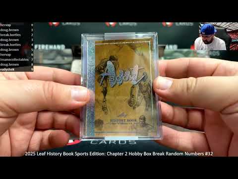 Видео: 31.10.2025 Спортивное издание Leaf History Book 2025 года: Глава 2 Hobby Box Break Случайные числ...
