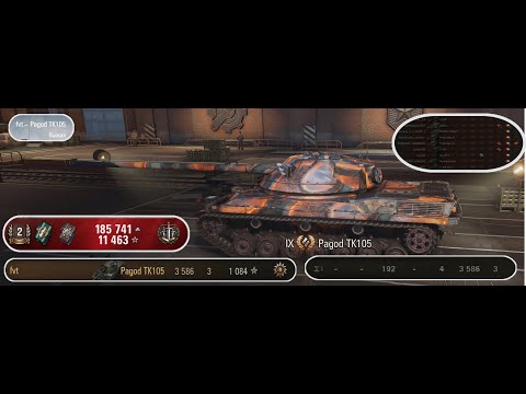 Видео: #1 игра на Pagod TK105 мир танков