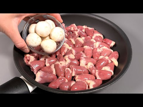 Видео: Очень вкусно!💯Вот как я готовлю самые нежные куриные сердечки для сытного ужина!