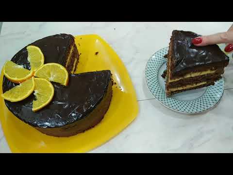 Видео: Торт "Шоколад-апельсин". Шоколадный торт