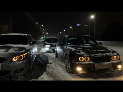 Видео: ЗИМНИЙ ДРИФТ ПО ГОРОДУ НА BMW E39 и E60.