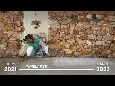 Видео: На создание этого пола у нас ушло больше года | Как уложить известковый пол в режиме покадровой с...