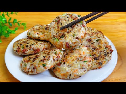 Видео: Этот рецепт оставшегося риса очень вкусный. Это жареный рис без приготовления на пару или приготовле