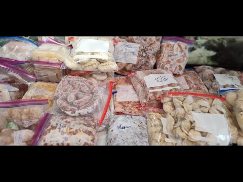 Видео: Заготовка полуфабрикатов в морозилку часть 1 / Preparation of semi-finished products in the freezer