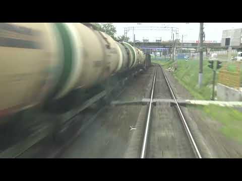 Видео: Вид из кабины машиниста тепловоза