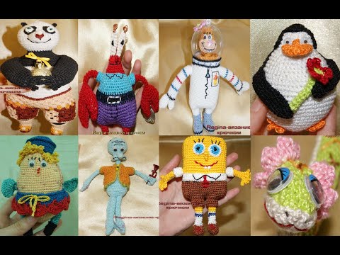 Видео: ИГРУШКИ КРЮЧКОМ:более 40 героев из МУЛЬТФИЛЬМОВ