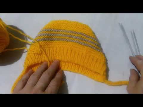 Видео: #МК #чепчик #Шапочка для малыша  #Вязание спицами