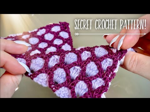 Видео: ШИКАРНЫЙ УЗОР КРЮЧКОМ С СЕКРЕТОМ: ВОТ ЭТО ДА!!! 🎉🎉🎉 / SECRET CROCHET PATTERN