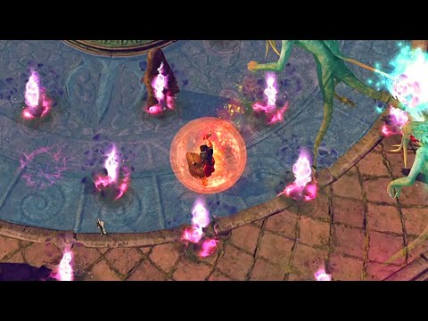 Видео: Рунное поле и Телхины - Titan Quest #015 (Проклятый, -100% сопротивлений)