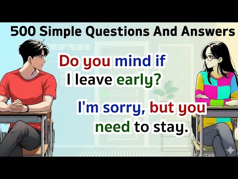 Видео: Практика разговорной речи на английском языке | Более 500 ежедневных вопросов и ответов | Практик...