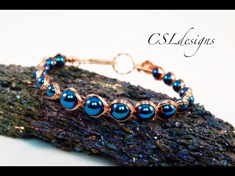 Видео: Браслет из проволоки в египетском стиле