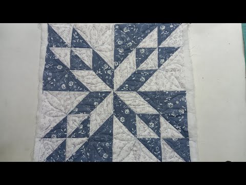 Видео: Лоскутный блок для сэмплер покрывала. Можно и для подушки использовать