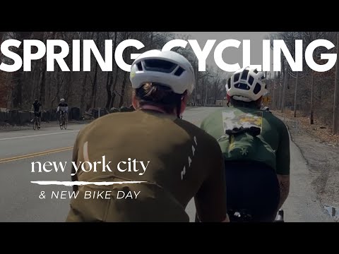 Видео: Первый теплый весенний день шоссейного велопробега в Нью-Йорке + День нового велосипеда Specializ...