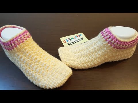 Видео: вязание тапочки спицами
