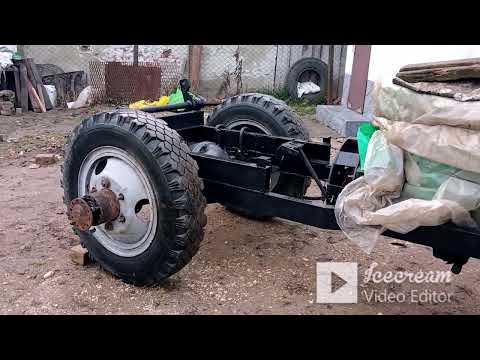 Видео: саморобний трактор багато мелочі поставив міст зробив бризовики передні 0.16