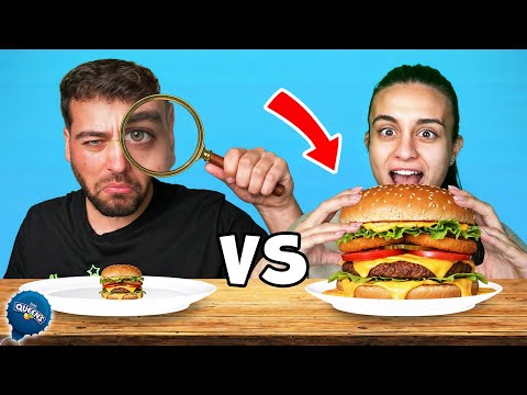 Видео: ГИГАНТСКИ vs МИНИАТЮРЕН БУРГЕР