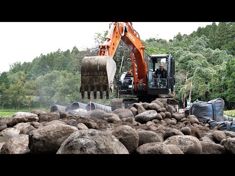 Видео: Восстановление тайфуна Ч.1 / Японские мастера делают дороги из бедствий