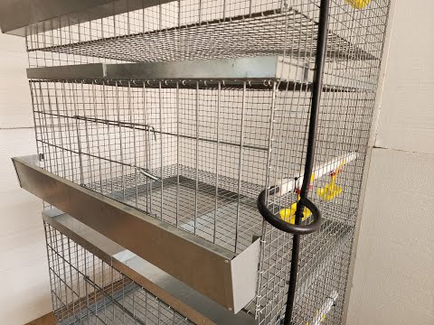 Видео: Клеточная батарея для бройлеров "Сетка"