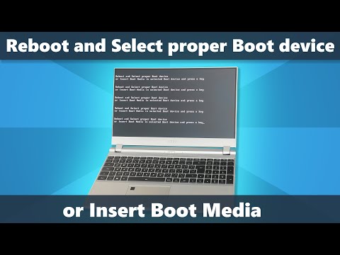 Видео: Reboot and Select proper Boot device or Insert Boot Media in selected Boot device — как исправить