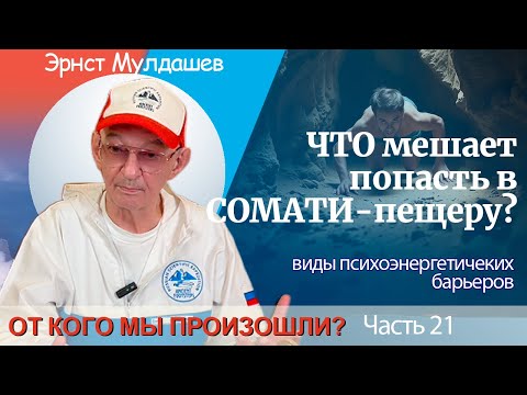 Видео: От кого мы произошли? Часть 21. Виды психо-энергетических барьеров в Сомати-пещерах. #мулдашев