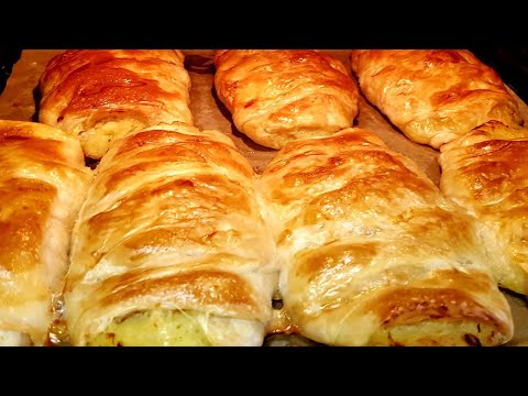 Видео: МУКА ВОДА И КАРТОШКА‼ОБАЛДЕННАЯ ВКУСНЯТИНА БУРЕК С КАРТОШКОЙ/BÖREK TARIFI☆