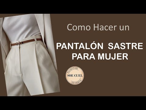 Видео: Как сшить женские брюки на заказ — выкройка с карманами и изогнутым поясом.