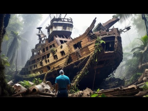 Видео: Человек находит корабль в джунглях, но когда он смотрит поближе...