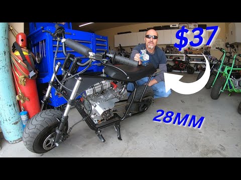 Видео: Карбюратор PWK 28 мм против плоского золотника 24 мм на 223-цилиндровом двигателе