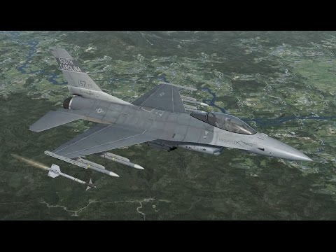 Видео: Falcon BMS 4.33 | Применение ракет AIM-9 и пушки