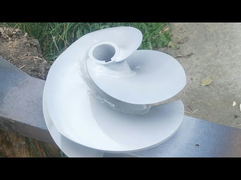 Видео: Как заточить (профилировать) гребной винт (импеллер) водомёта.