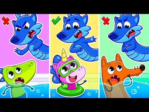Видео: Учим Правила в Бассейне Драконом! | Приключения в Аквапарке и Другие Детские Мультики | Крошка Мими🦄