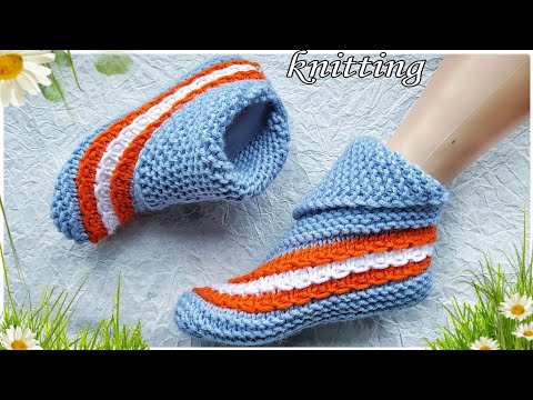 Видео: ДОМАШНИЕ СЛЕДКИ СПИЦАМИ ЗА 2 ЧАСА.🔥 СУПЕР ПРОСТАЯ И УДОБНАЯ МОДЕЛЬ СЛЕДКОВ СПИЦАМИ.