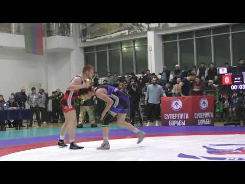 Видео: 57 кг Халид Абасов (Цумадинские Львы) - Имам Эльдаров (Тарки-Тау)