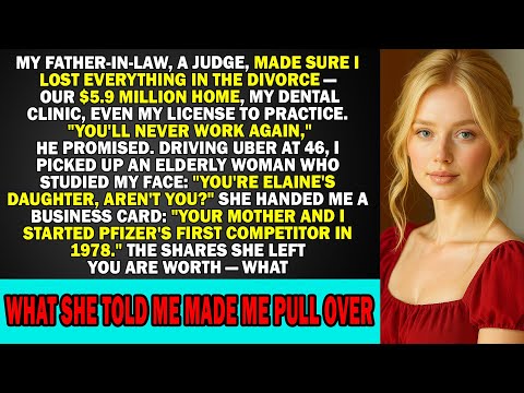 Видео: Свекор-судья уничтожил меня при разводе, а потом тайна моей покойной мамы изменила все.