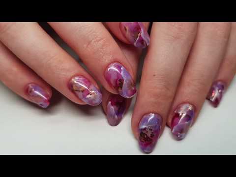 Видео: Дизайн ногтей РОЗОВЫЙ МРАМОР | Pink Marble Nails