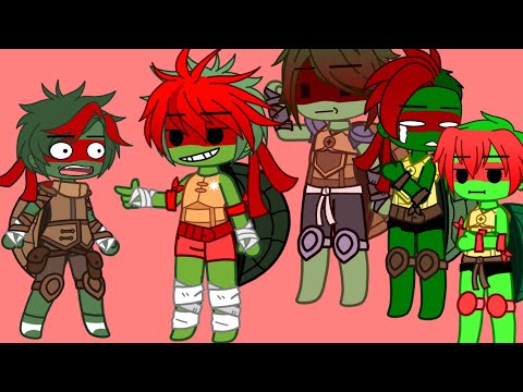 Видео: Разные версии Рафа встречаются! || Tmnt/Rottmnt || Gacha Club
