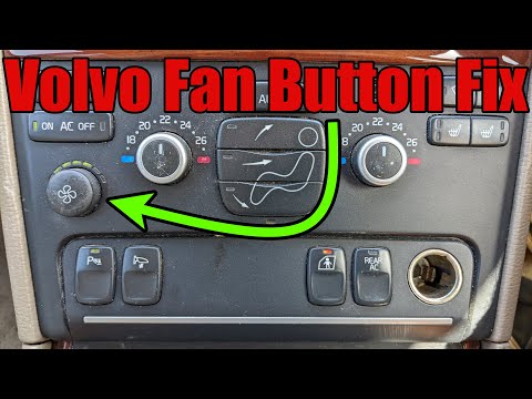Видео: Ремонт кнопки вентилятора CCM Volvo S60/S80/V70/XC70/XC90