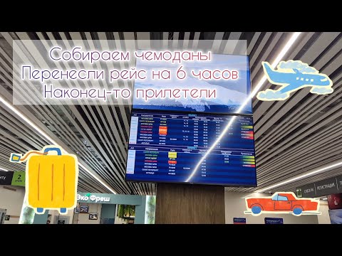 Видео: Собираем чемоданы🎒 Перенесли рейс 6 на часов ✈️Наконец-то прилетели 🌴