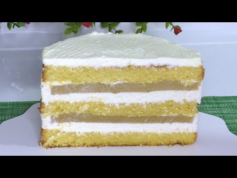 Видео: Самый простой и вкусный торт Грушевая прослойка для торта Приготовит любая хозяйка