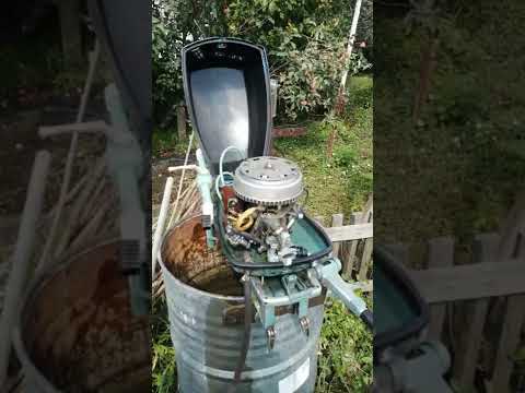 Видео: мотор ветерок 8 переделанный под китайский карбюратор альфа 110