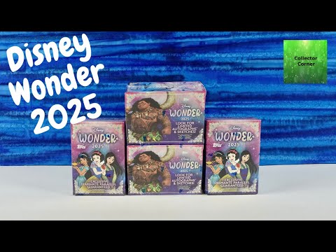 Видео: Распаковка коллекционных карточек Topps Disney Wonder 2025. Открытие полной коробки. Распаковка.