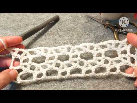 Видео: Как связать необычную шаль невесты крючком нежным ажурным узором, который прост в исполнении.