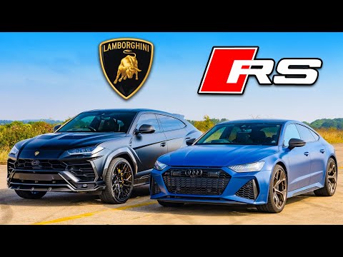 Видео: Кто победит в заезде: Lamborghini Urus или же RS7 Performance?