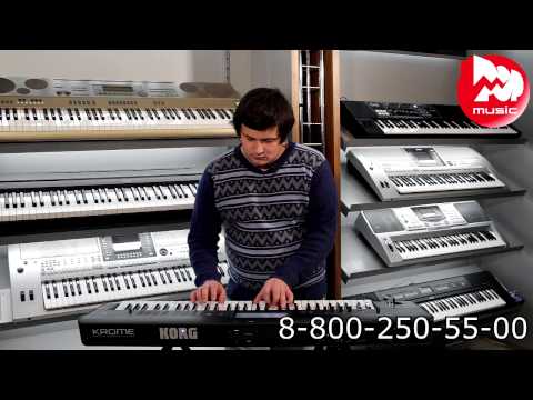 Видео: Музыкальная рабочая станция KORG Krome-61