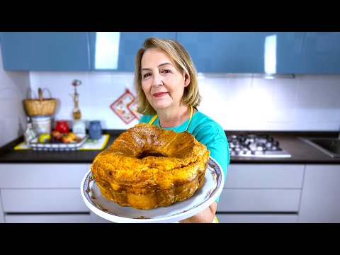 Видео: Пикантный тыквенный пончик, с сыром и салями! 😋