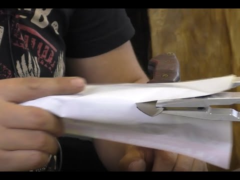 Видео: Сталь QPM-53. Фирма Vertex. Нож Хищник. Заточка перед тестом. Часть 1. Заточка на Профиль К03.