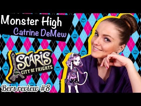 Видео: Catrine DeMew Scaris (Катрин ДеМяу Скариж) Monster High Обзор и Распаковка\ Review Y7295