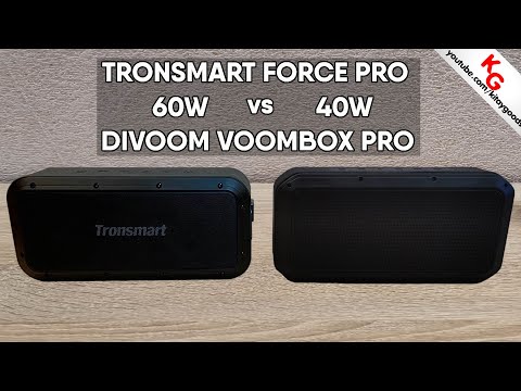 Видео: 🔊 Tronsmart Force Pro vs Divoom Voombox Pro / Сравнение Bluetooth колонок